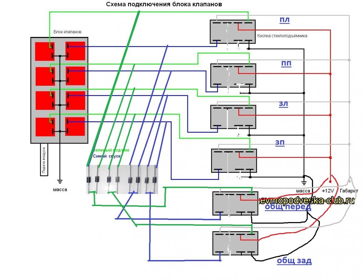 Соединение 4g. Блок клапанов для пневмоподвески 4 контура. Схема подключения пневмоподвески 4 контура. Схема подключения пульта пневмоподвески ВАЗ. Схема подключения пневмоподвески ВАЗ.